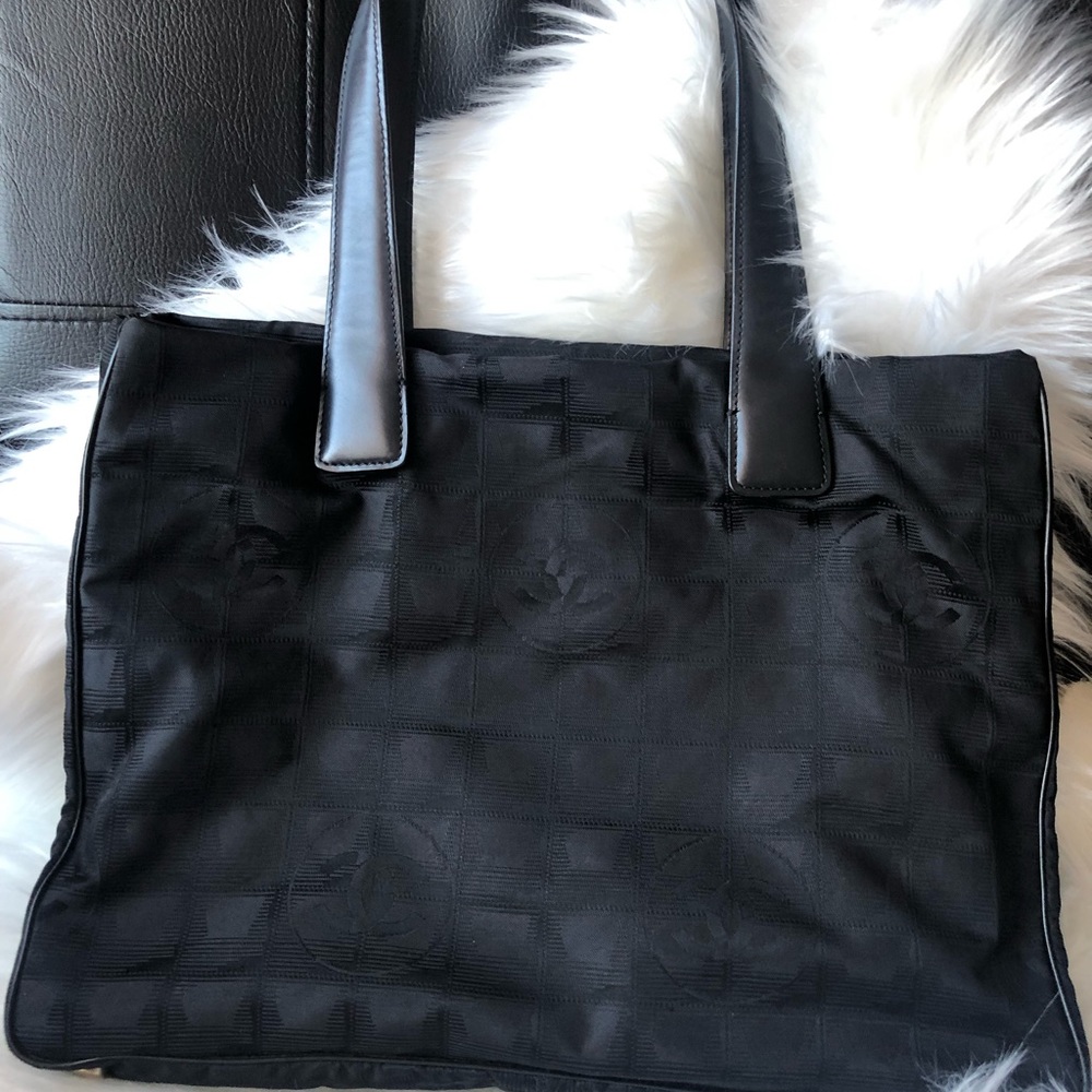 Authentic Chanel Nylon book tote